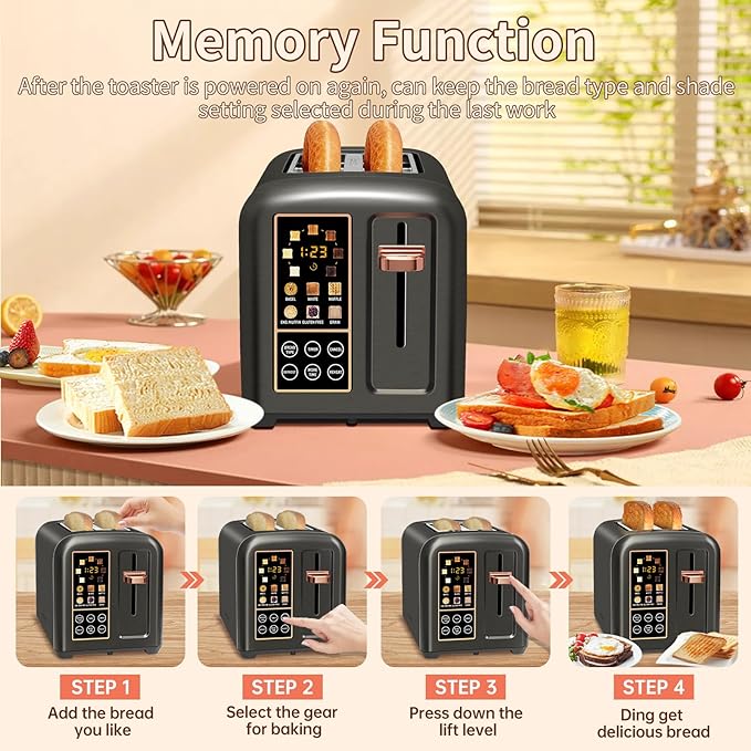 Experience the SEEDEEM Toaster with Touch Button Ease!